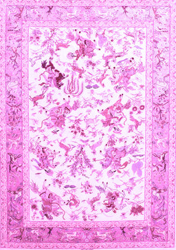 Animal Purple Traditional Rug, tr117pur