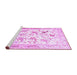 Sideview of Machine Washable Animal Purple Traditional Area Rugs, wshtr117pur
