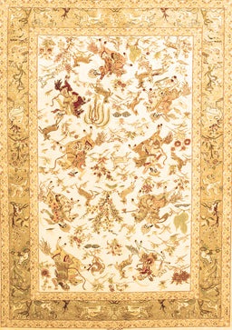 Animal Brown Traditional Rug, tr117brn