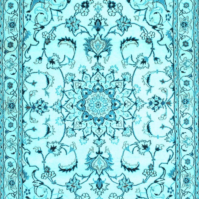 Machine Washable Persian Light Blue Traditional Rug, wshtr1180lblu