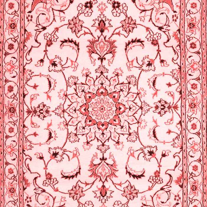 Machine Washable Persian Red Traditional Rug, wshtr1180red