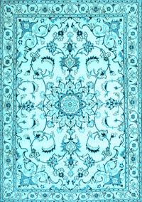 Persian Light Blue Traditional Rug, tr1180lblu