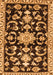 Sideview of Persian Orange Traditional Rug, tr1181org