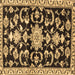 Square Machine Washable Persian Brown Traditional Rug, wshtr1181brn