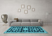 Machine Washable Persian Light Blue Traditional Rug in a Living Room, wshtr1181lblu