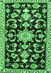 Persian Emerald Green Traditional Rug, tr1181emgrn