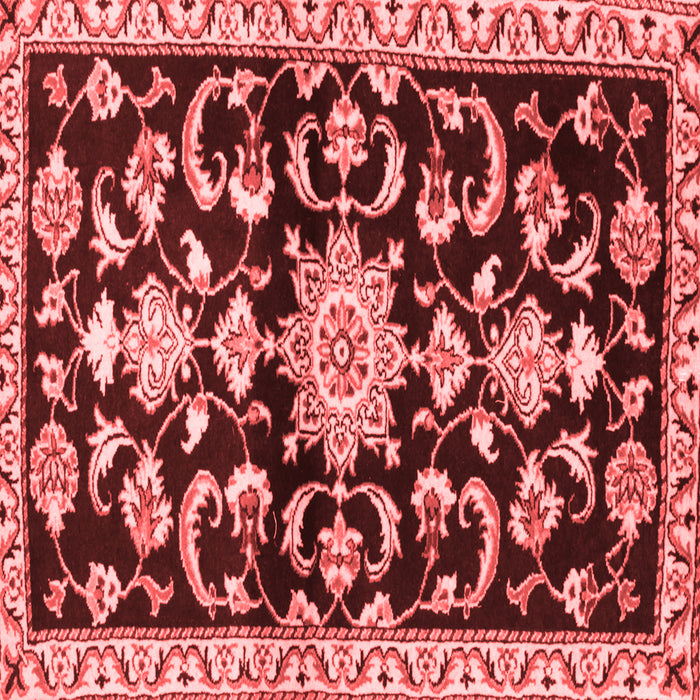 Machine Washable Persian Red Traditional Rug, wshtr1181red