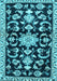 Machine Washable Persian Light Blue Traditional Rug, wshtr1181lblu