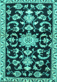 Persian Turquoise Traditional Rug, tr1181turq