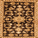 Square Persian Orange Traditional Rug, tr1181org