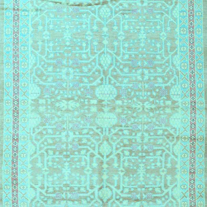 Machine Washable Persian Light Blue Traditional Rug, wshtr1182lblu