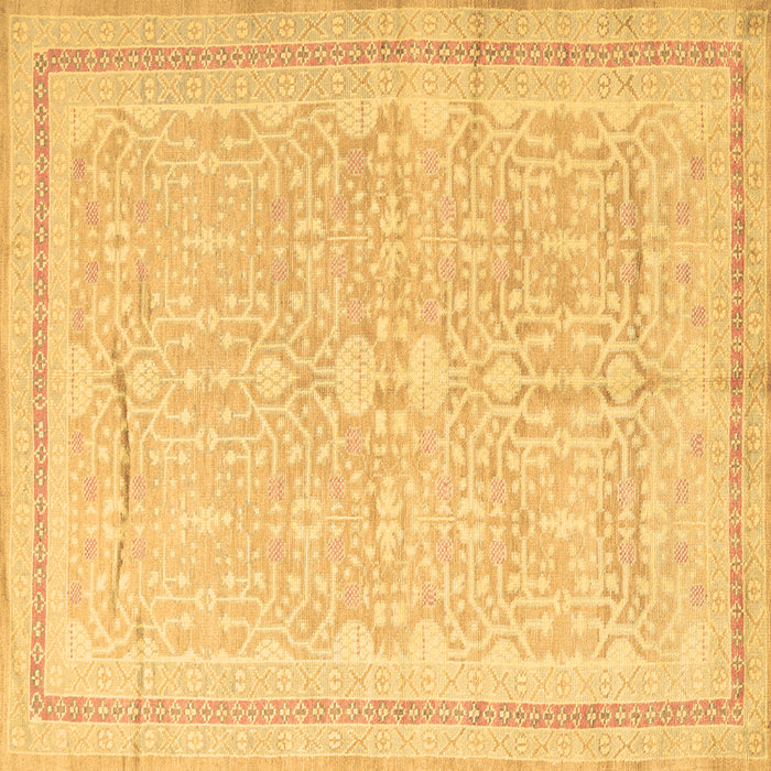 Square Machine Washable Persian Brown Traditional Rug, wshtr1182brn