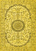 Medallion Yellow Traditional Rug, tr1183yw