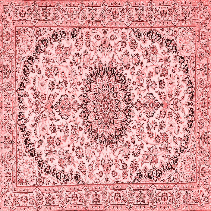 Medallion Red Traditional Rug, tr1183red