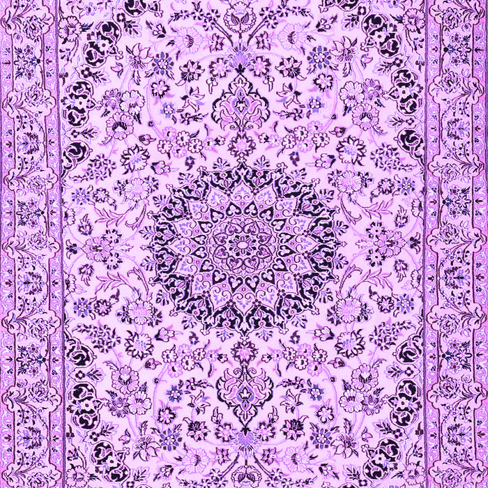 Medallion Purple Traditional Rug, tr1183pur