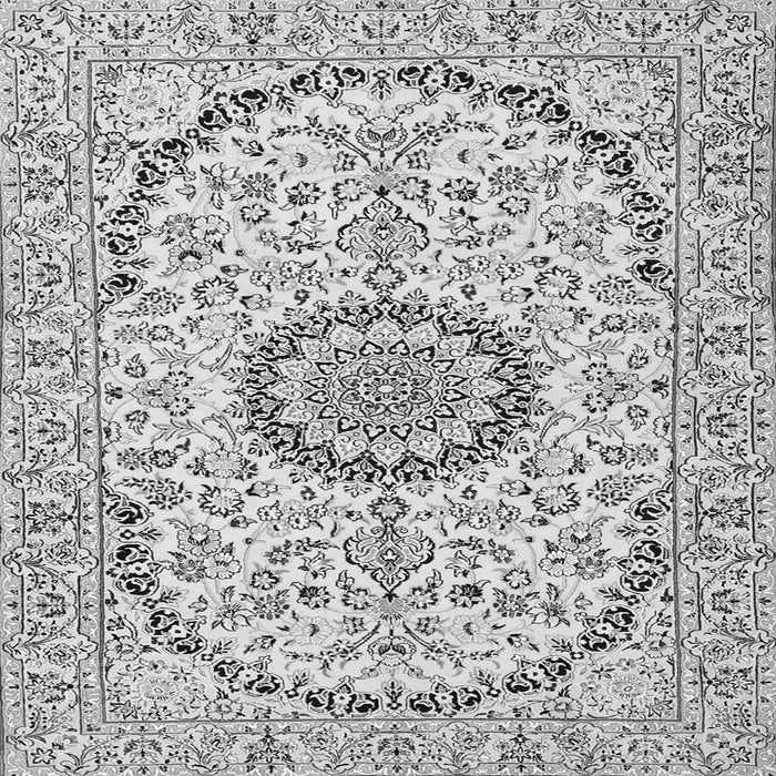 Serging Thickness of Medallion Gray Traditional Rug, tr1183gry