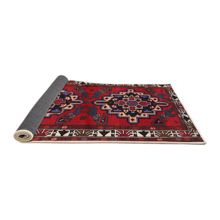 Sideview of Traditional Red Persian Rug, tr1184