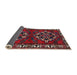 Sideview of Traditional Red Persian Rug, tr1184