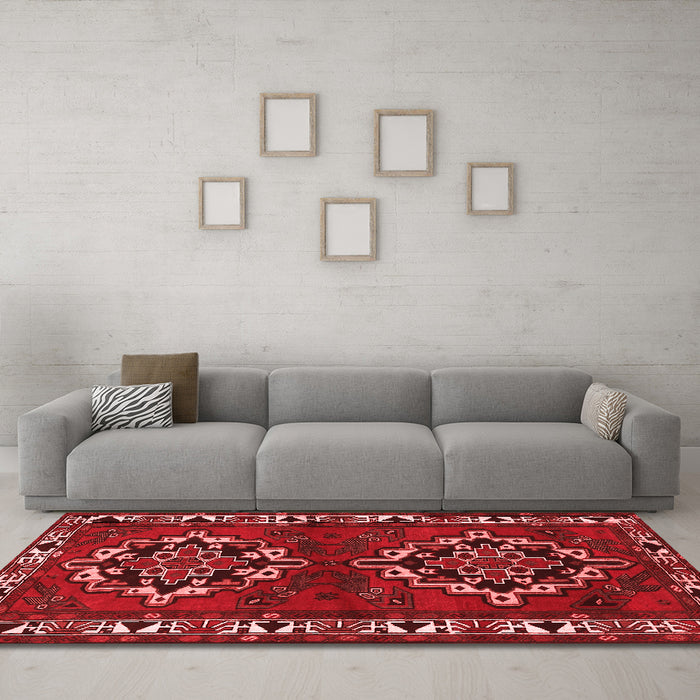 Traditional Red Washable Rugs