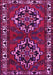 Machine Washable Persian Pink Traditional Rug, wshtr1184pnk