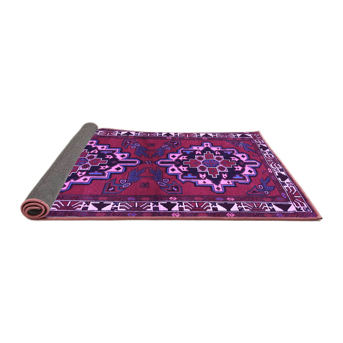 Sideview of Persian Purple Traditional Rug, tr1184pur