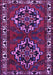 Machine Washable Persian Purple Traditional Area Rugs, wshtr1184pur