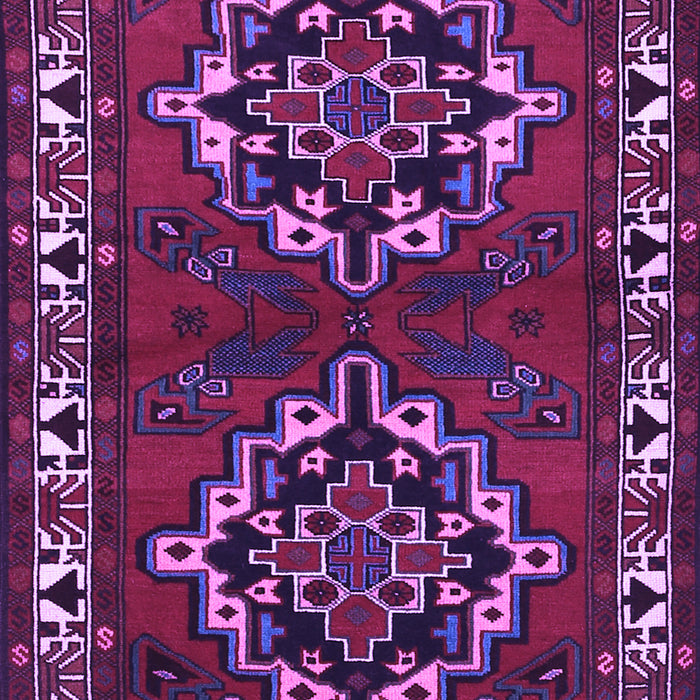 Machine Washable Persian Purple Traditional Area Rugs, wshtr1184pur