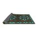 Sideview of Persian Turquoise Traditional Rug, tr1184turq