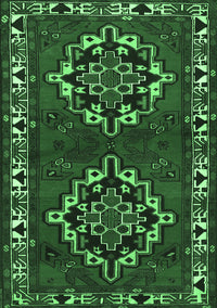 Persian Emerald Green Traditional Rug, tr1184emgrn