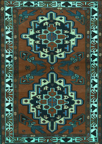 Persian Turquoise Traditional Rug, tr1184turq