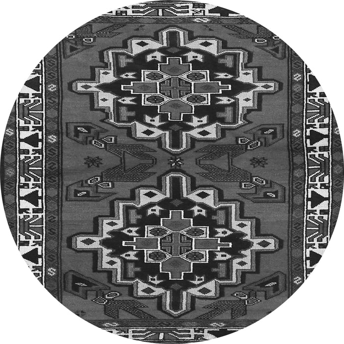 Square Persian Gray Traditional Rug, tr1184gry
