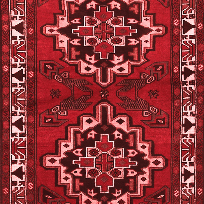 Machine Washable Persian Red Traditional Rug, wshtr1184red