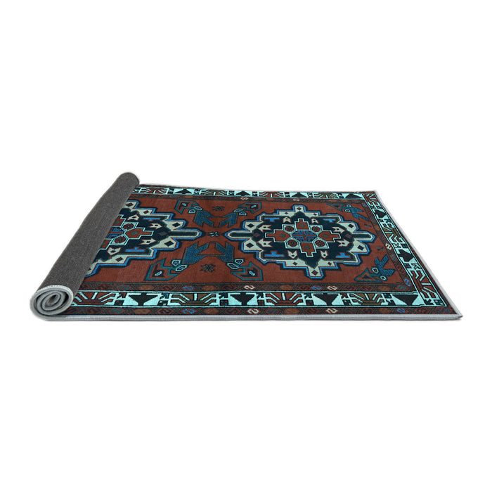 Sideview of Persian Light Blue Traditional Rug, tr1184lblu