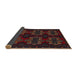 Sideview of Traditional Dark Brown Persian Rug, tr1185