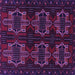 Square Persian Purple Traditional Rug, tr1185pur