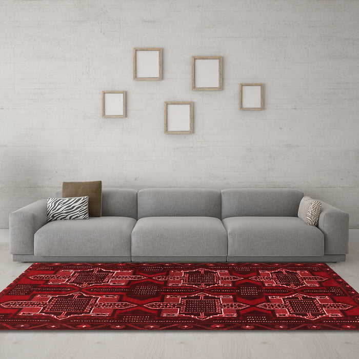 Traditional Red Washable Rugs