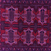 Square Persian Pink Traditional Rug, tr1185pnk