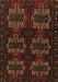 Machine Washable Persian Brown Traditional Rug, wshtr1185brn