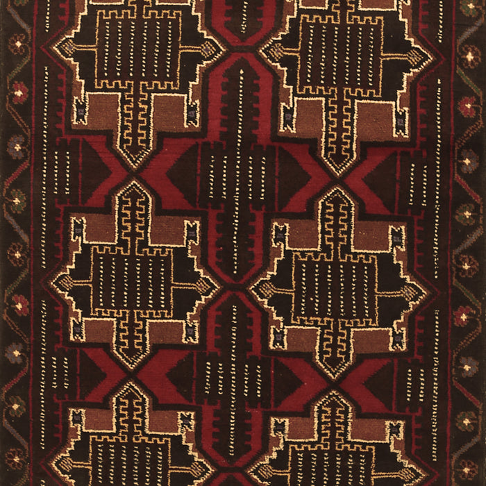 Machine Washable Persian Brown Traditional Rug, wshtr1185brn