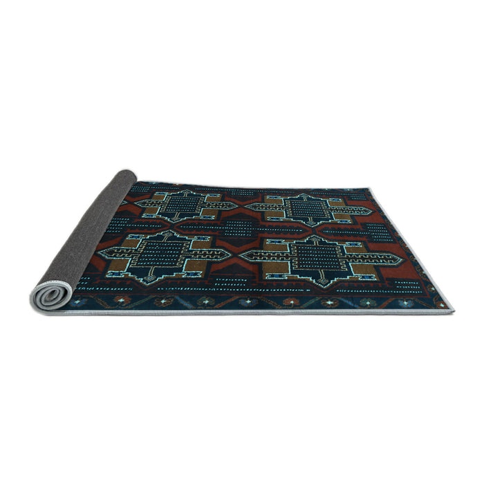 Sideview of Persian Light Blue Traditional Rug, tr1185lblu