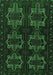 Machine Washable Persian Emerald Green Traditional Area Rugs, wshtr1185emgrn