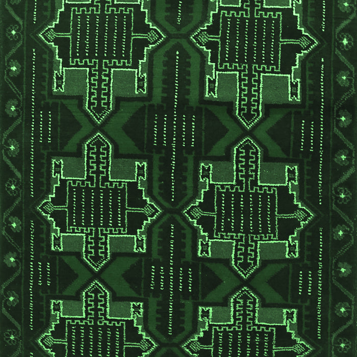Machine Washable Persian Emerald Green Traditional Area Rugs, wshtr1185emgrn