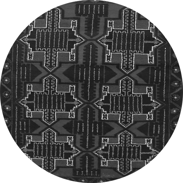 Square Persian Gray Traditional Rug, tr1185gry