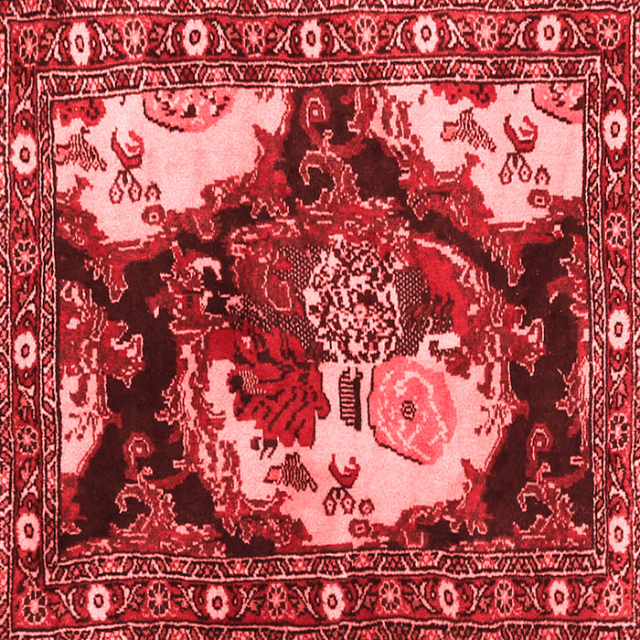 Machine Washable Persian Red Traditional Rug, wshtr1186red