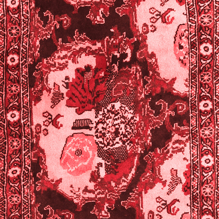 Machine Washable Persian Red Traditional Rug, wshtr1186red
