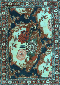 Persian Light Blue Traditional Rug, tr1186lblu