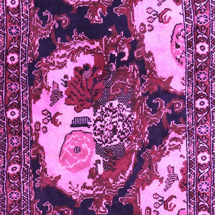 Machine Washable Persian Purple Traditional Area Rugs, wshtr1186pur