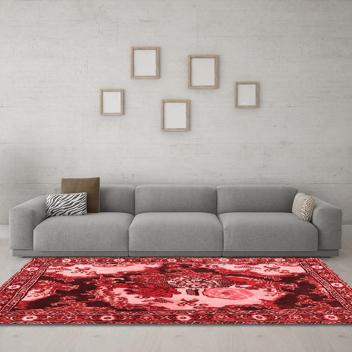 Traditional Red Washable Rugs