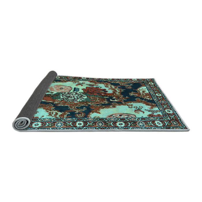 Sideview of Persian Light Blue Traditional Rug, tr1186lblu