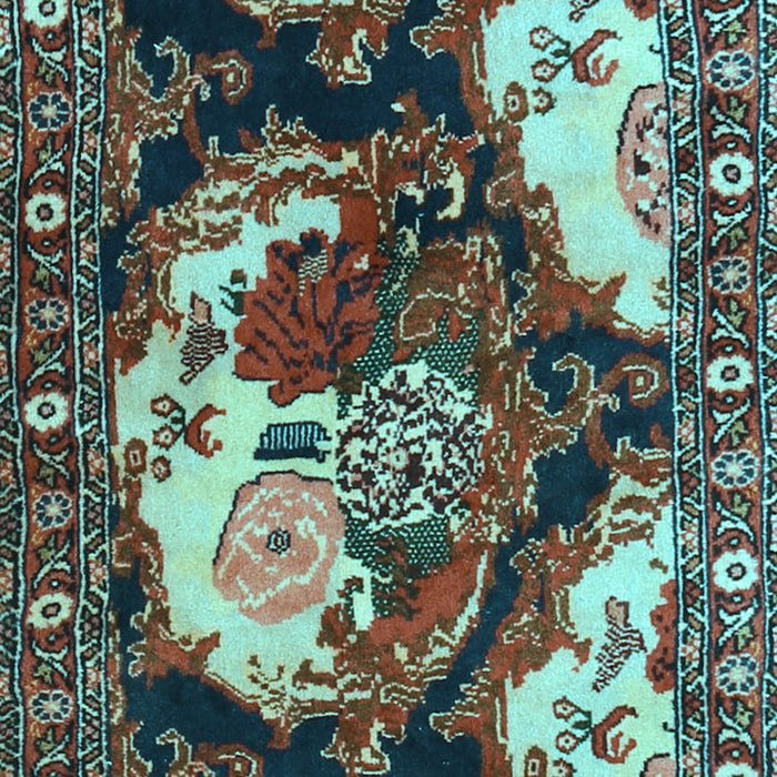 Machine Washable Persian Light Blue Traditional Rug, wshtr1186lblu